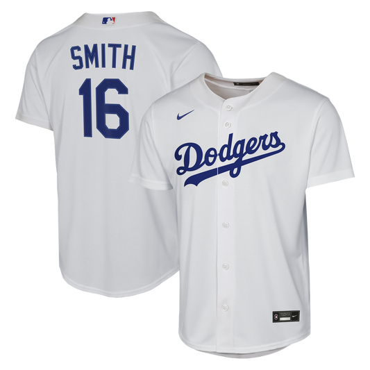 Los Angeles Dodgers Will Smith Nike Youth Home Replica Jersey - White MLB Team Jersey Baseball Fan Apparel