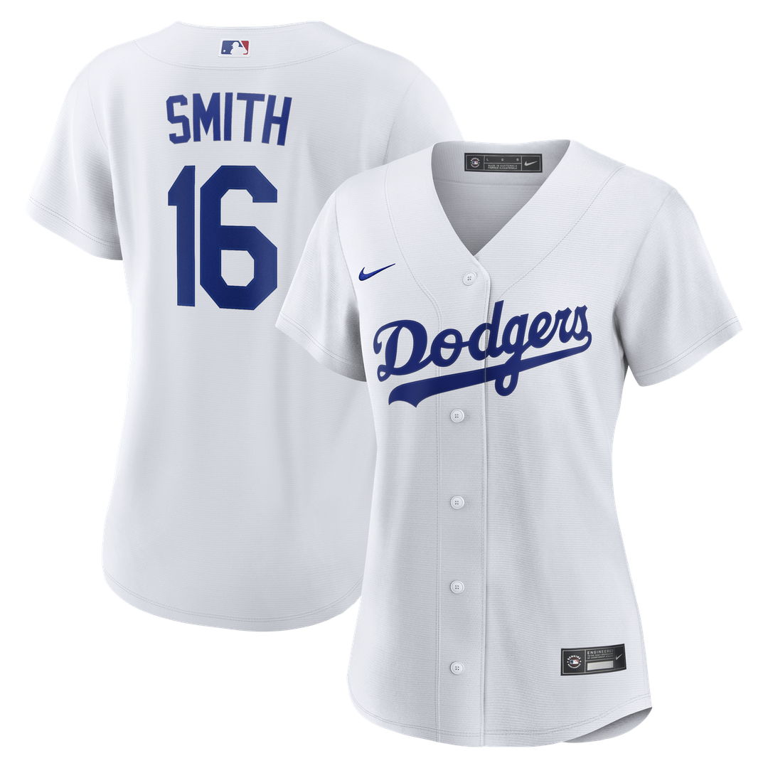 Los Angeles Dodgers Will Smith Nike Women's Home Replica Jersey - White MLB Team Jersey Baseball Fan Apparel
