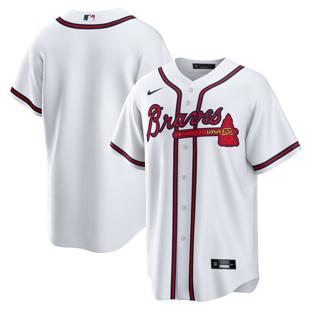 Atlanta Braves Nike Home Big & Tall Replica Jersey - White MLB Team Jersey Baseball Fan Apparel