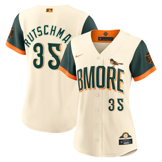 Baltimore Orioles Adley Rutschman Nike Women's 2026 City Connect Stadium Jersey - Cream MLB Team Jersey Baseball Fan Apparel