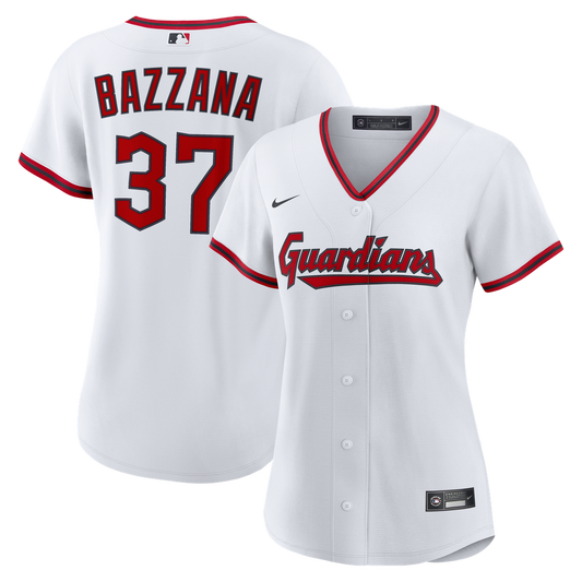 Cleveland Guardians Travis Bazzana Nike Women's Home Replica Jersey - White MLB Team Jersey Baseball Fan Apparel