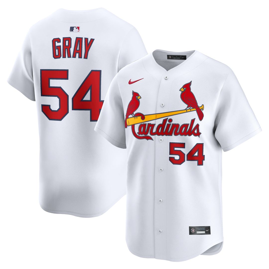 St. Louis Cardinals Sonny Gray Nike Home Limited Player Jersey - White MLB Team Jersey Baseball Fan Apparel