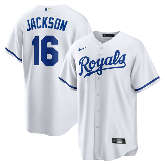 Kansas City Royals Bo Jackson Nike Home Retired Player Replica Jersey - White MLB Team Jersey Baseball Fan Apparel