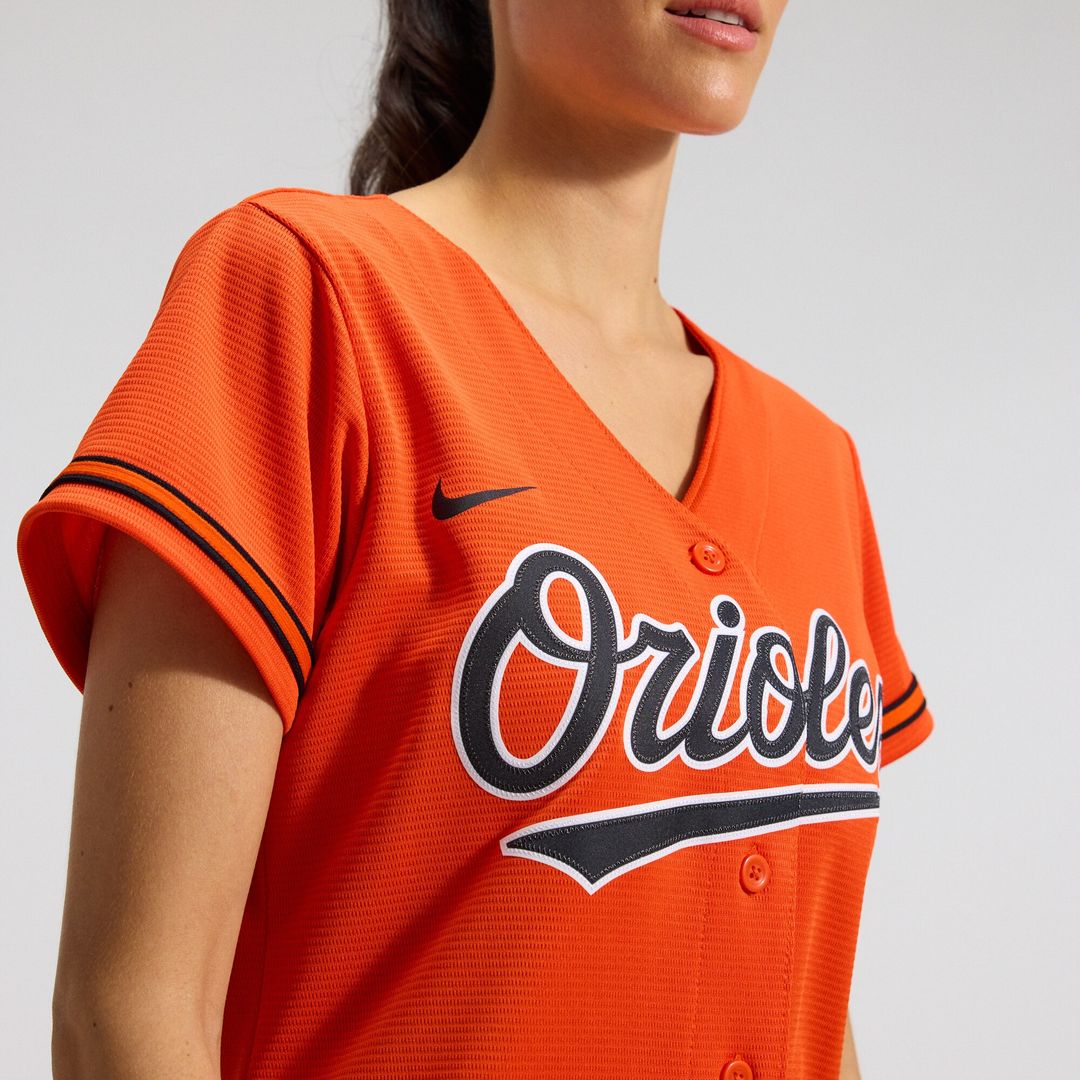 Baltimore Orioles Adley Rutschman Nike Women's Alternate Replica Player Jersey - Orange MLB Team Jersey Baseball Fan Apparel