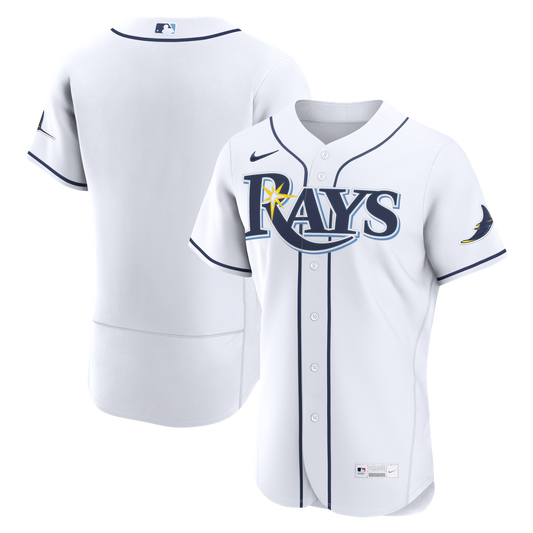 Tampa Bay Rays Nike Home Authentic Jersey - White MLB Team Jersey Baseball Fan Apparel