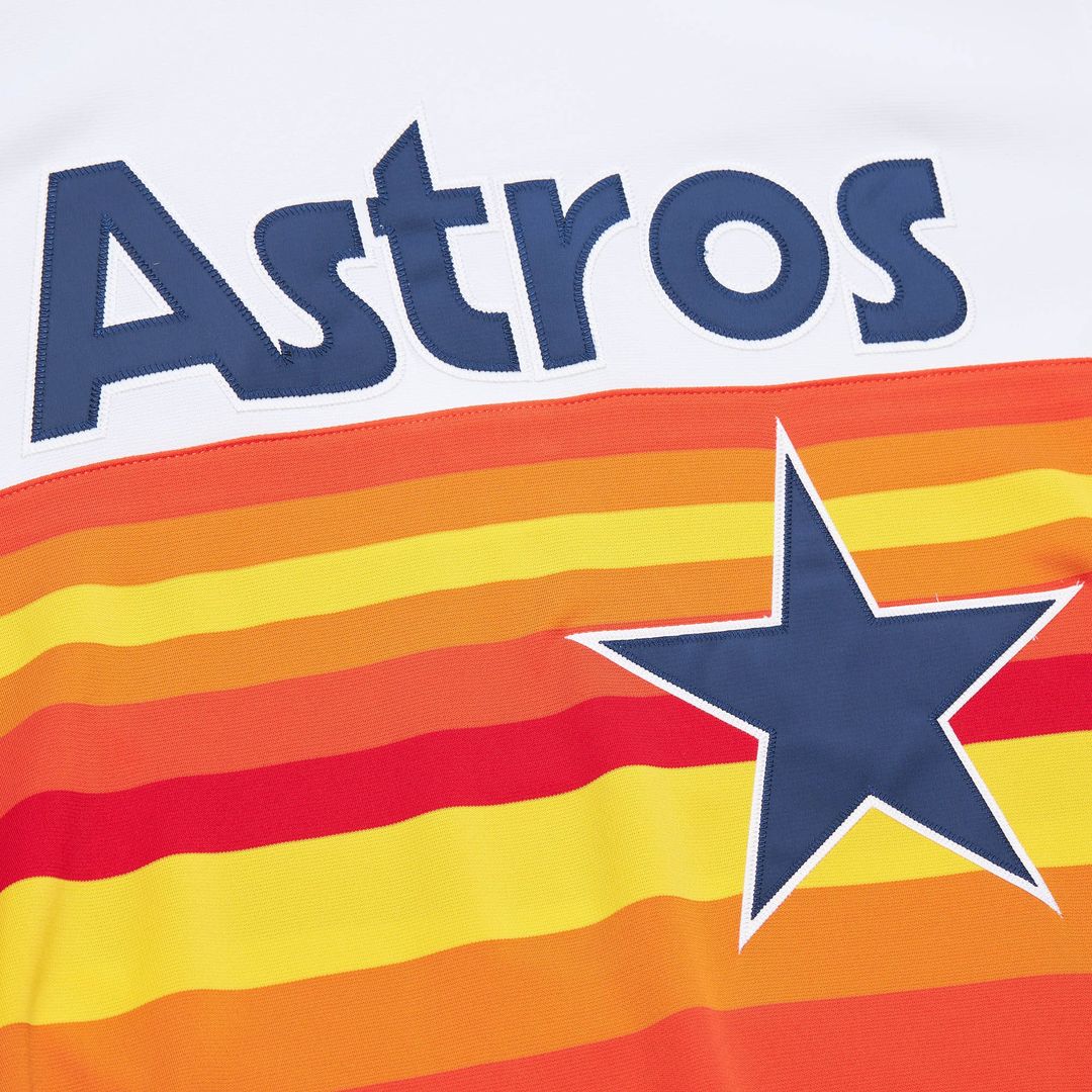 Houston Astros Lance Berkman Mitchell & Ness 2004 Cooperstown Authentic Throwback Jersey - White MLB Team Jersey Baseball Fan Apparel
