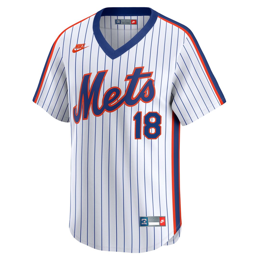 New York Mets Darryl Strawberry Nike Throwback Cooperstown Limited Jersey - White MLB Team Jersey Baseball Fan Apparel