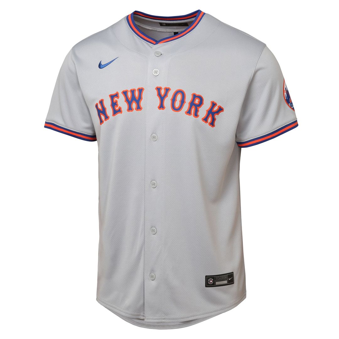 New York Mets Youth Road Limited Jersey - Gray MLB Team Jersey Baseball Fan Apparel
