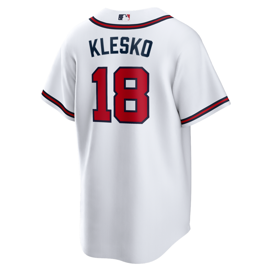 Atlanta Braves Ryan Klesko Nike Home Retired Player Replica Jersey - White MLB Team Jersey Baseball Fan Apparel