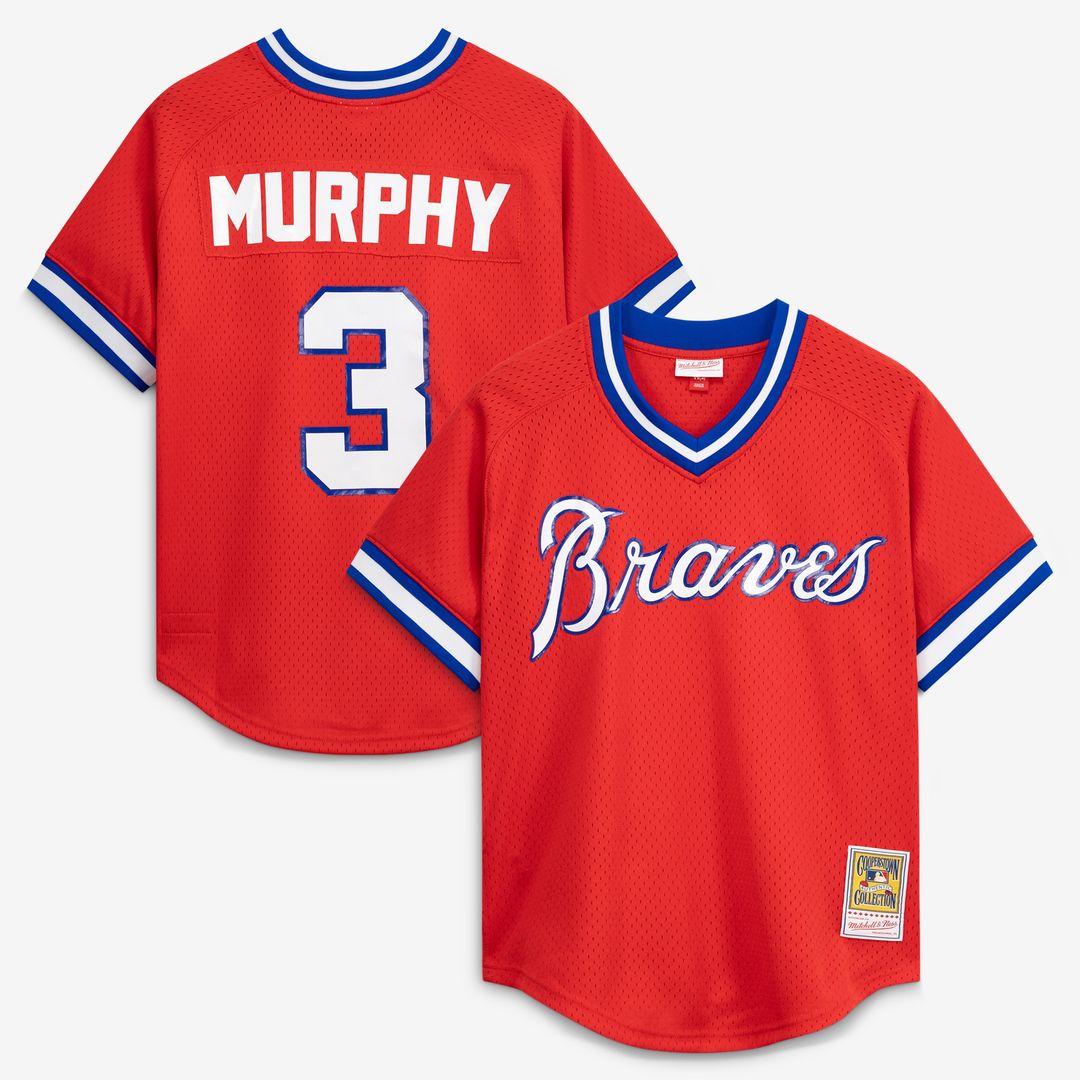 Atlanta Braves Dale Murphy Mitchell & Ness Authentic Batting Practice Jersey - Royal MLB Team Jersey Baseball Fan Apparel