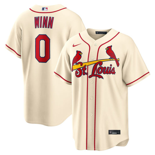 St. Louis Cardinals Masyn Winn Nike Alternate Replica Jersey - Cream MLB Team Jersey Baseball Fan Apparel