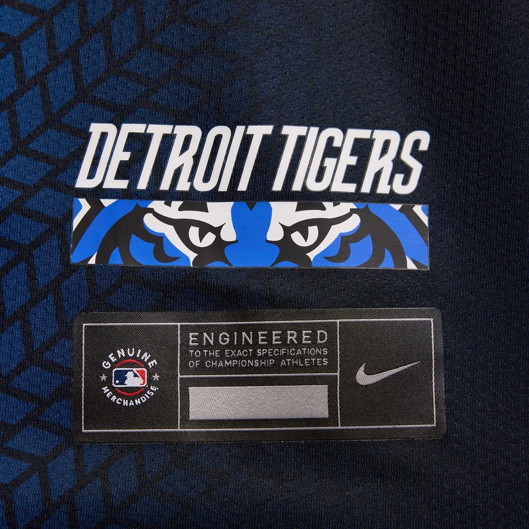 Detroit Tigers Nike City Connect Limited Jersey - Blue MLB Team Jersey Baseball Fan Apparel
