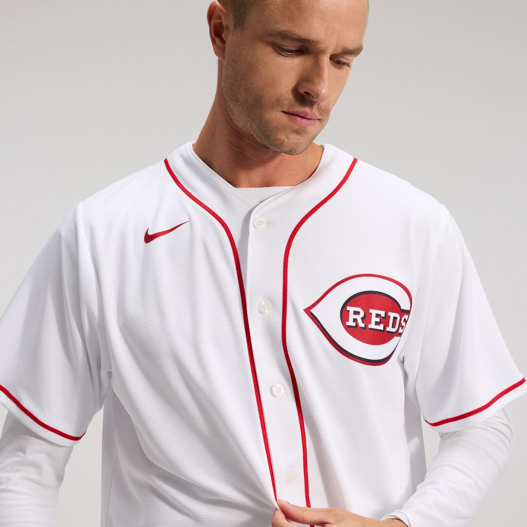 Cincinnati Reds Nike Home Replica Team Jersey - White MLB Team Jersey Baseball Fan Apparel