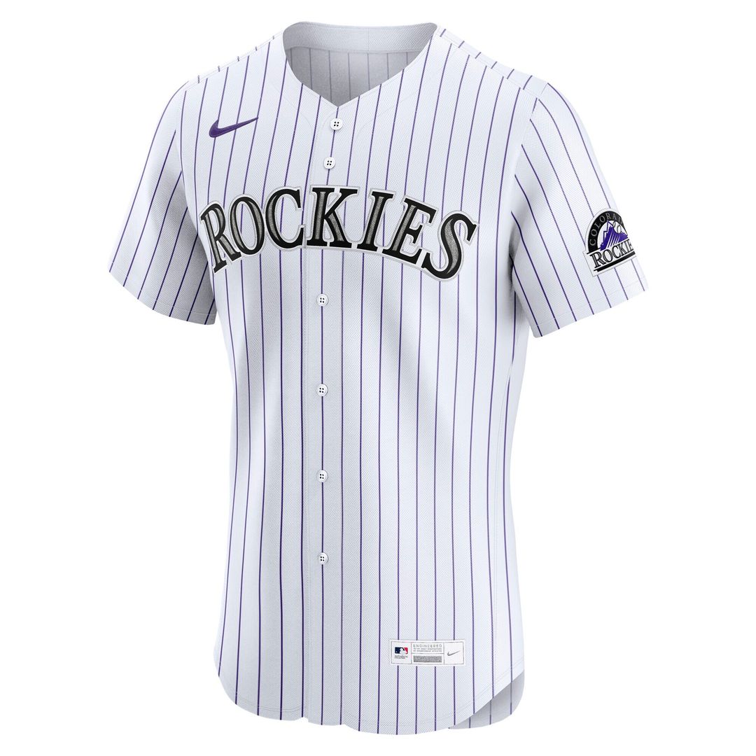 Colorado Rockies Nike Home Elite Jersey - White MLB Team Jersey Baseball Fan Apparel
