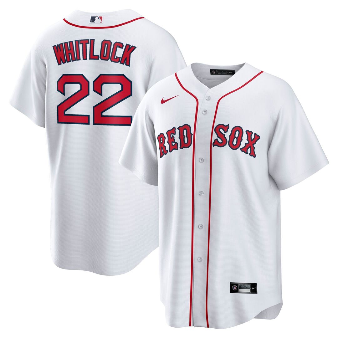 Boston Red Sox Garrett Whitlock Nike Home Replica Jersey - White MLB Team Jersey Baseball Fan Apparel