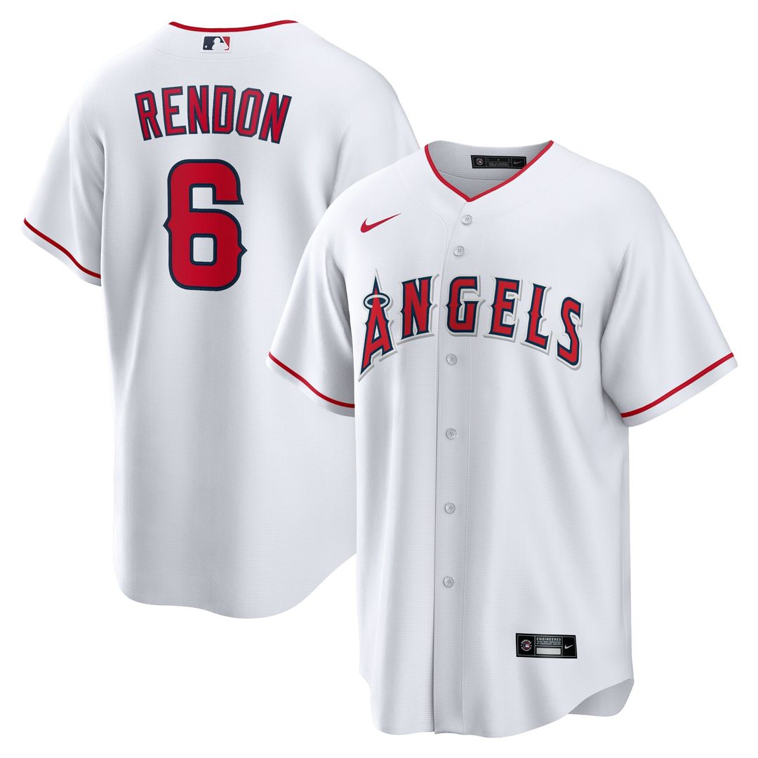 Los Angeles Angels Anthony Rendon Nike Home Replica Player Name Jersey - White MLB Team Jersey Baseball Fan Apparel