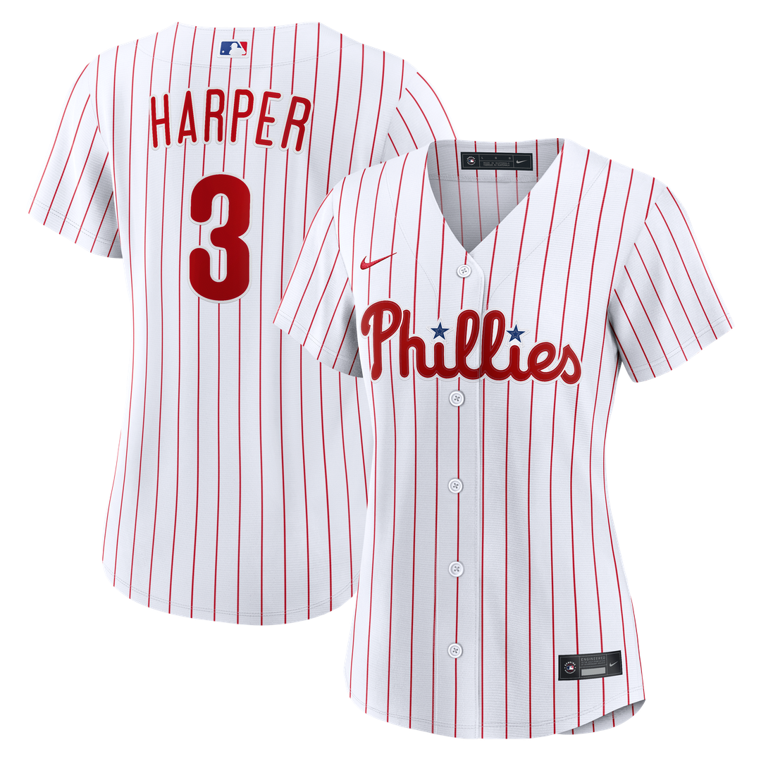 Philadelphia Phillies Bryce Harper Nike Women's Alternate Replica Jersey - Cream MLB Team Jersey Baseball Fan Apparel