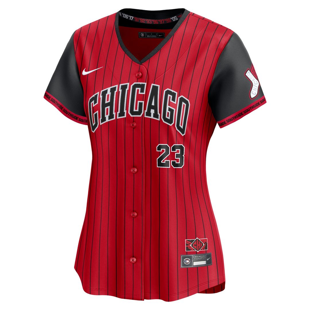 Chicago White Sox Andrew Benintendi Nike Women's 2025 City Connect Limited Player Jersey - Red/Black MLB Team Jersey Baseball Fan Apparel