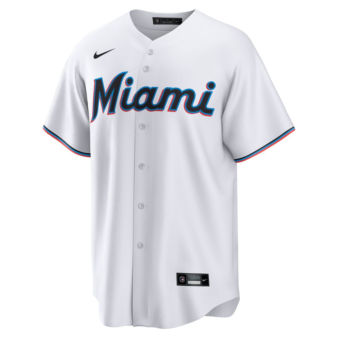 Miami Marlins Agustín Ramírez Nike Home Replica Jersey - White MLB Team Jersey Baseball Fan Apparel
