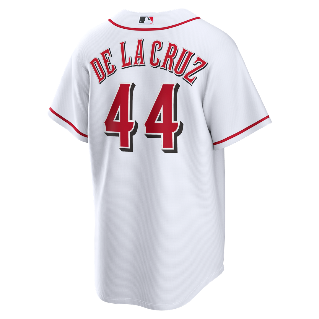 Cincinnati Reds Elly De La Cruz Nike Home Replica Jersey - White MLB Team Jersey Baseball Fan Apparel
