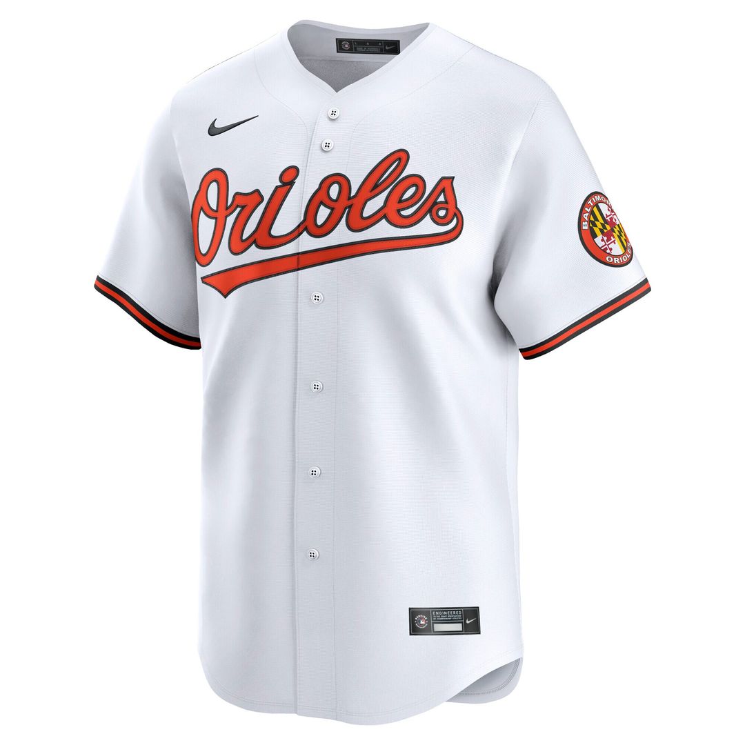 Baltimore Orioles Nike Home Limited Jersey - White MLB Team Jersey Baseball Fan Apparel