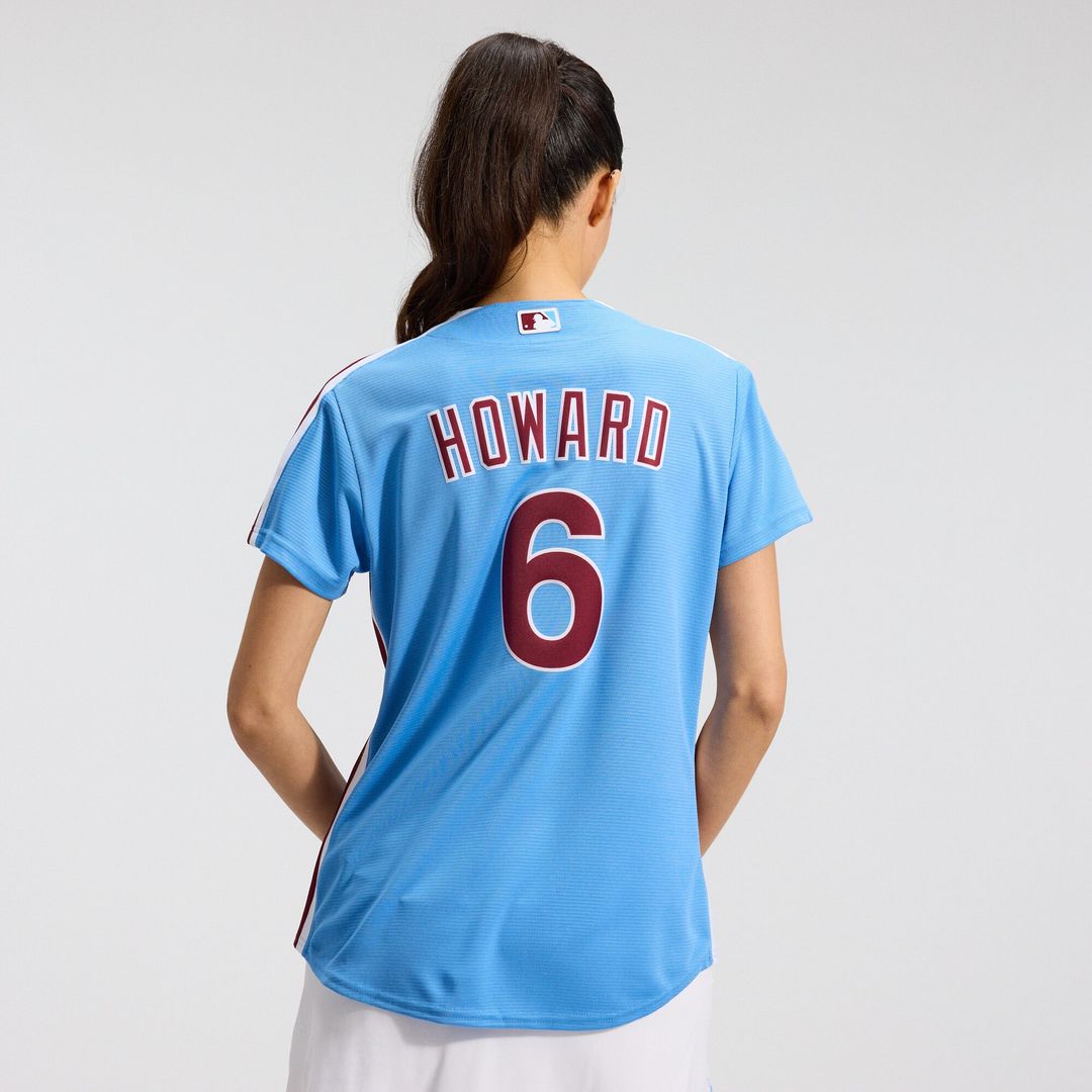 Philadelphia Phillies Ryan Howard Nike Women's Replica Jersey - Light Blue MLB Team Jersey Baseball Fan Apparel