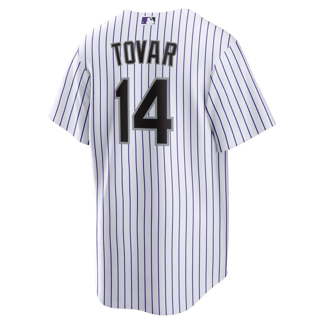 Colorado Rockies Ezequiel Tovar Nike Home Replica Jersey - White MLB Team Jersey Baseball Fan Apparel