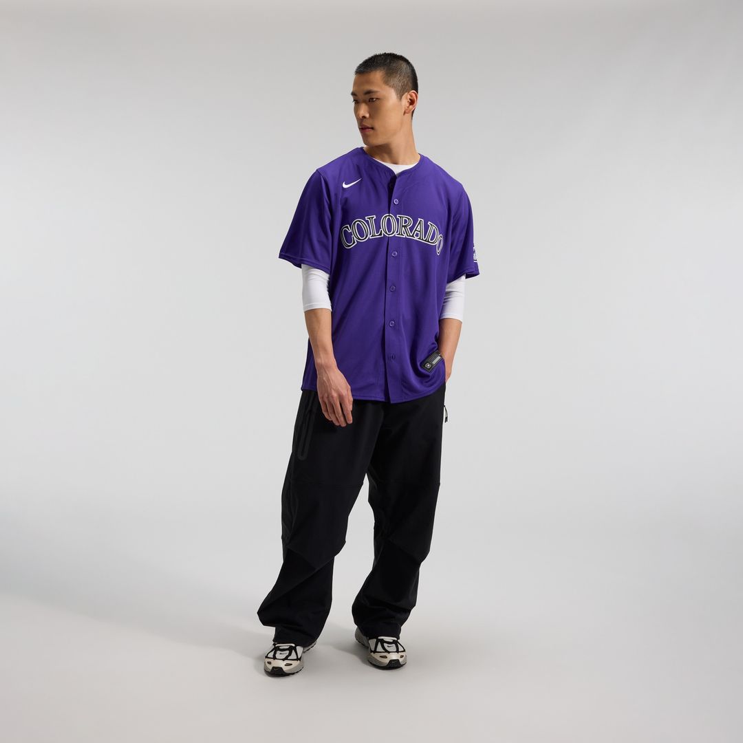 Colorado Rockies Nike Alternate Limited Jersey - Purple MLB Team Jersey Baseball Fan Apparel