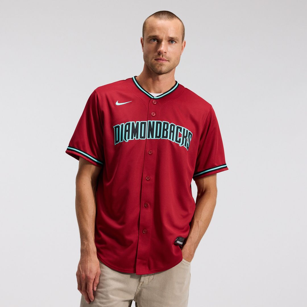 Arizona Diamondbacks Corbin Carroll Nike Alternate 2 Replica Jersey - Crimson MLB Team Jersey Baseball Fan Apparel