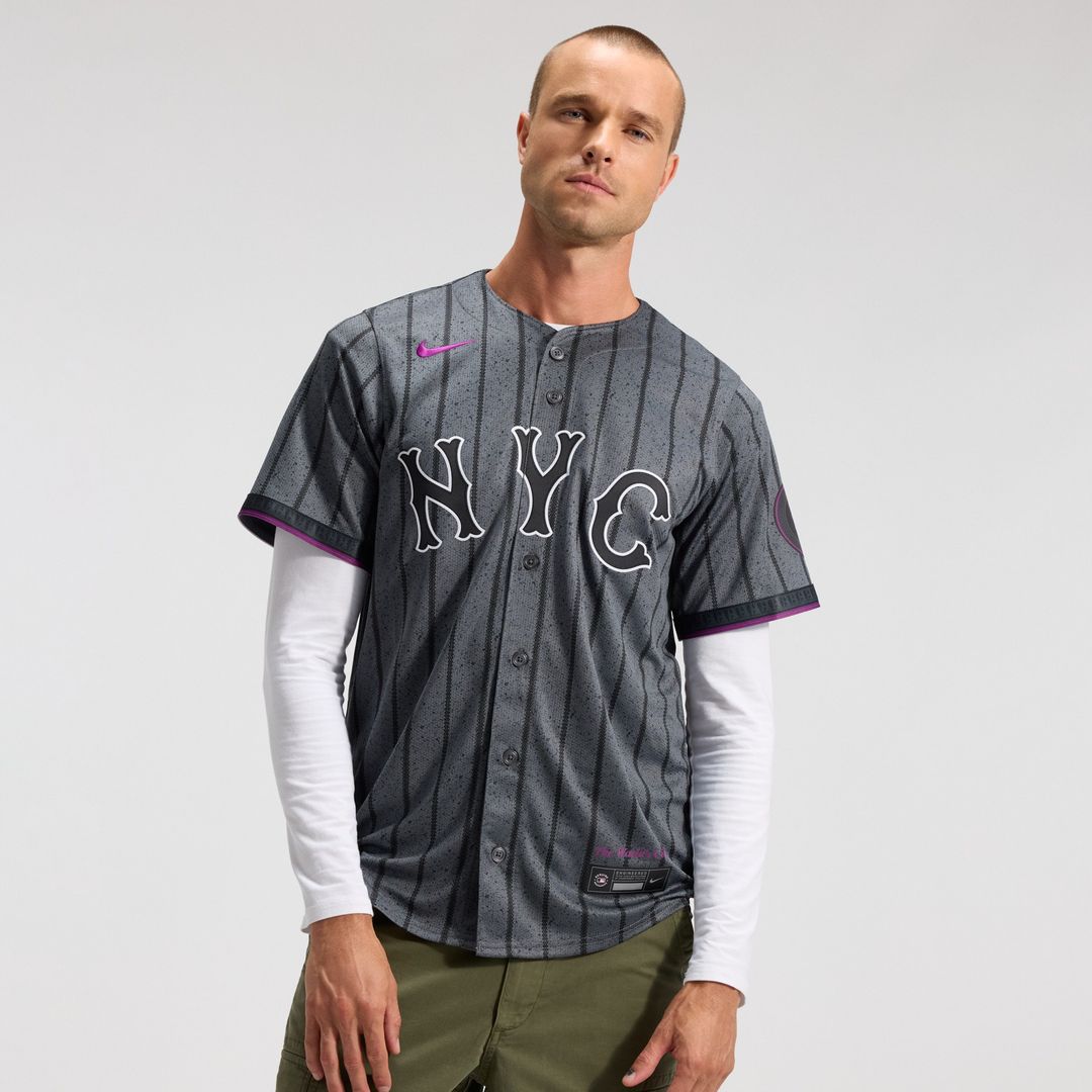 New York Mets Nike City Connect Limited Jersey - Gray MLB Team Jersey Baseball Fan Apparel