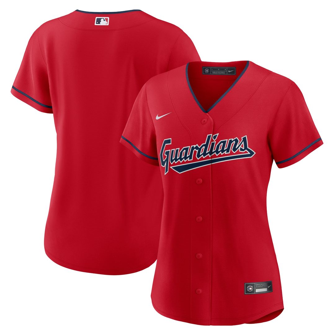 Cleveland Guardians Women's Nike Home Replica Team Jersey - White MLB Team Jersey Baseball Fan Apparel