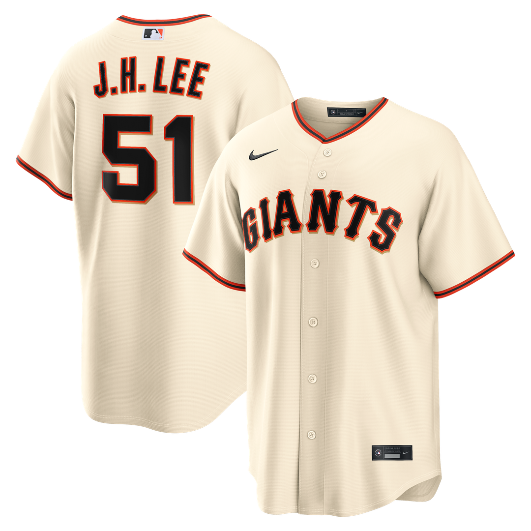 San Francisco Giants Jung Hoo Lee Nike Home Replica Jersey - Cream MLB Team Jersey Baseball Fan Apparel