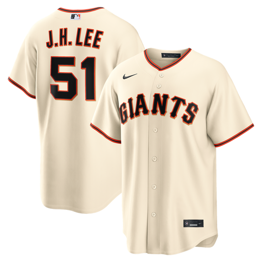 San Francisco Giants Jung Hoo Lee Nike Home Replica Jersey - Cream MLB Team Jersey Baseball Fan Apparel
