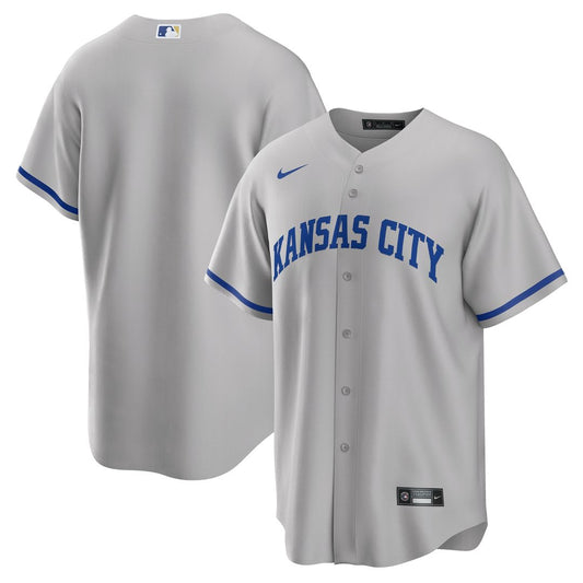 Kansas City Royals Nike Road Replica Team Jersey - Gray MLB Team Jersey Baseball Fan Apparel