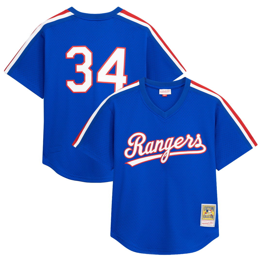 Texas Rangers Nolan Ryan Mitchell & Ness Big & Tall Cooperstown Mesh Batting Practice Jersey - Royal MLB Team Jersey Baseball Fan Apparel