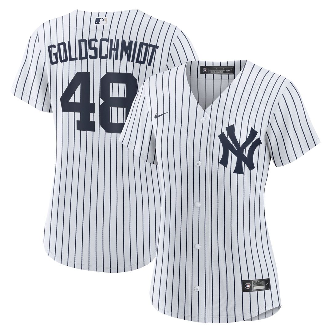 New York Yankees Paul Goldschmidt Nike Women's Home Replica Jersey - White MLB Team Jersey Baseball Fan Apparel