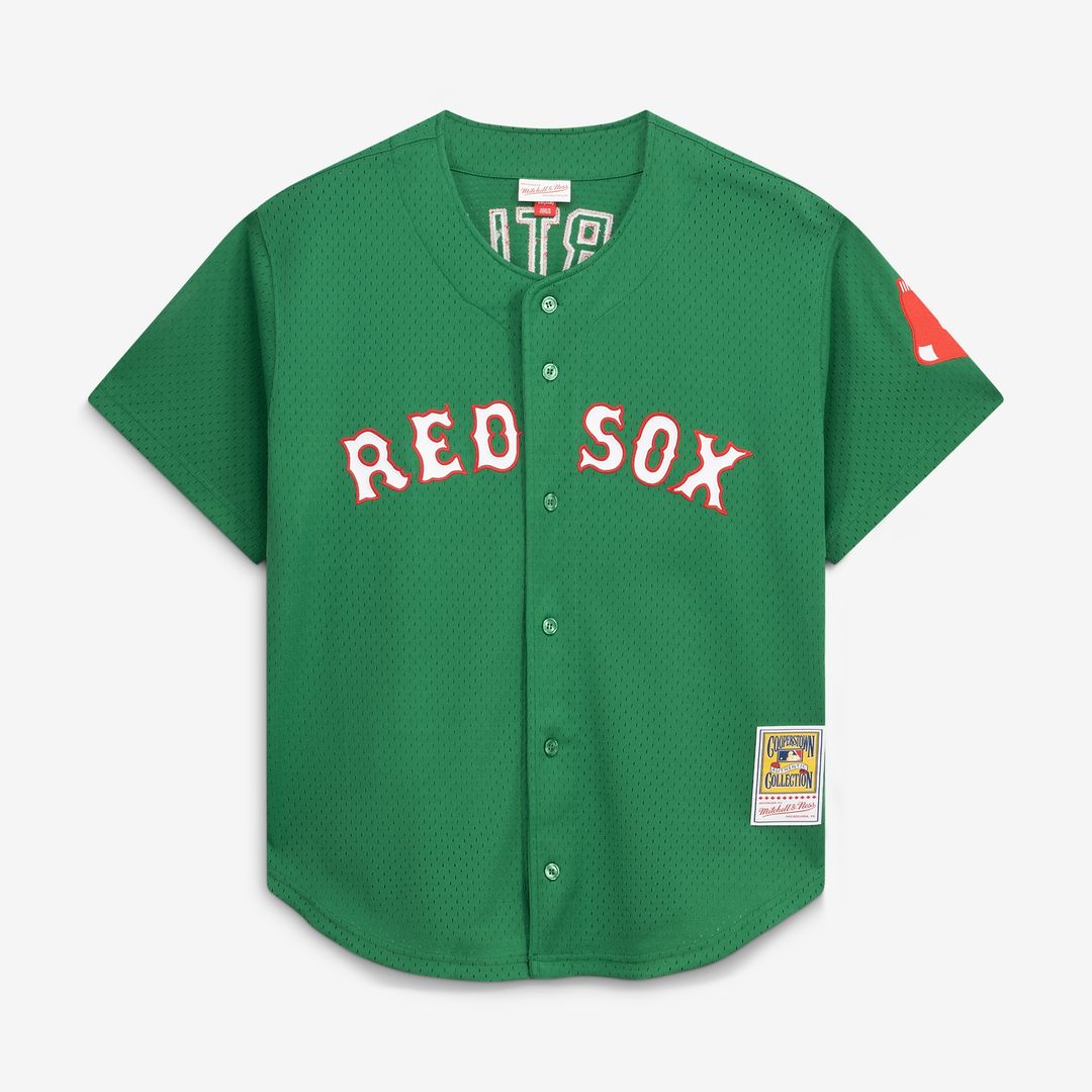 Boston Red Sox David Ortiz Mitchell & Ness Cooperstown Mesh Batting Practice Button - Up Jersey - Red MLB Team Jersey Baseball Fan Apparel