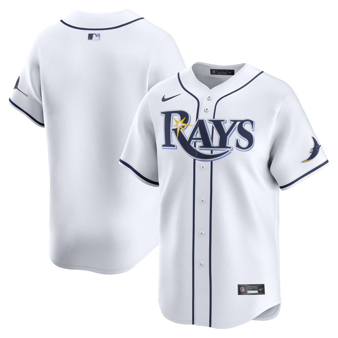 Tampa Bay Rays Nike Home Limited Jersey - White MLB Team Jersey Baseball Fan Apparel