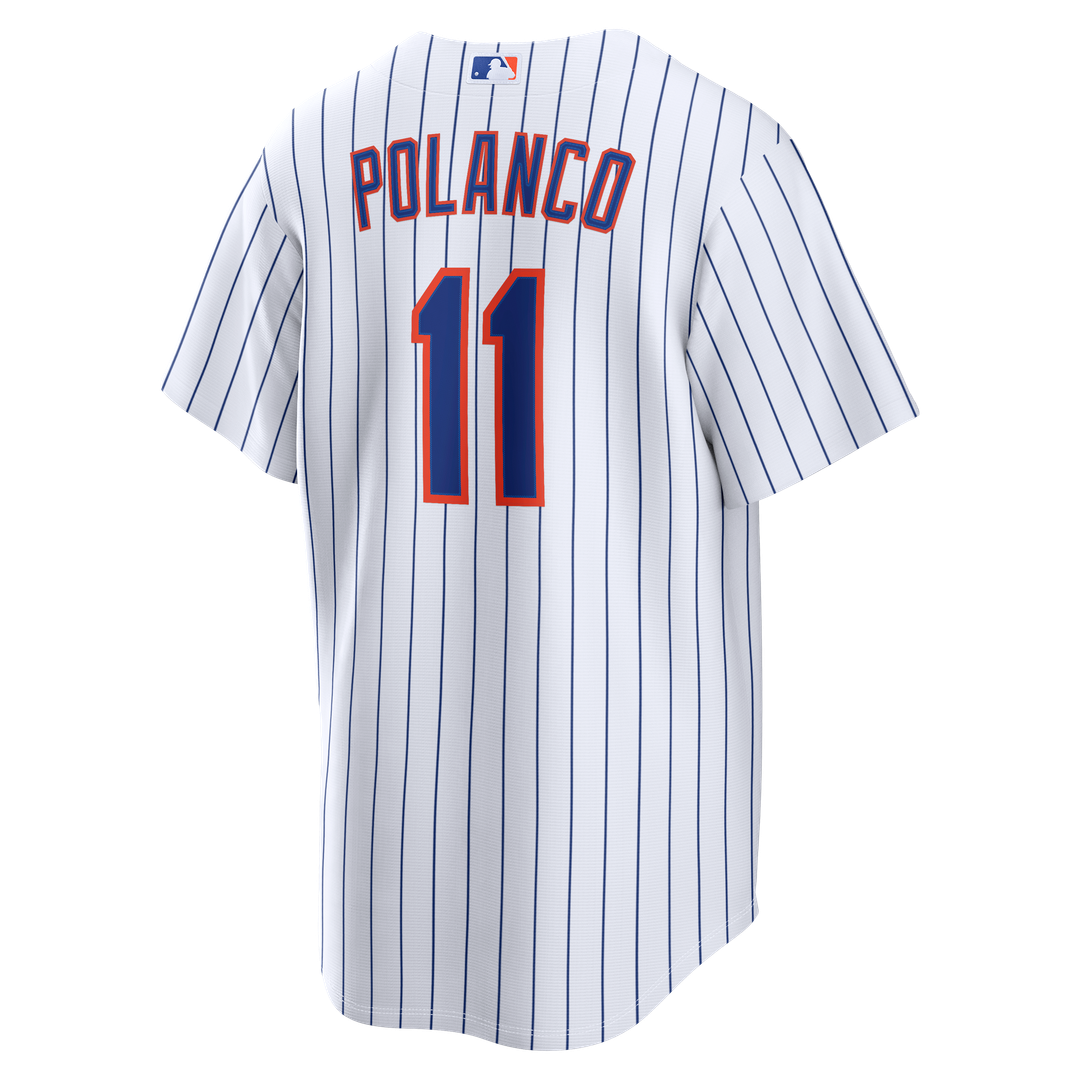 New York Mets Jorge Polanco Nike Home Replica Jersey - White MLB Team Jersey Baseball Fan Apparel