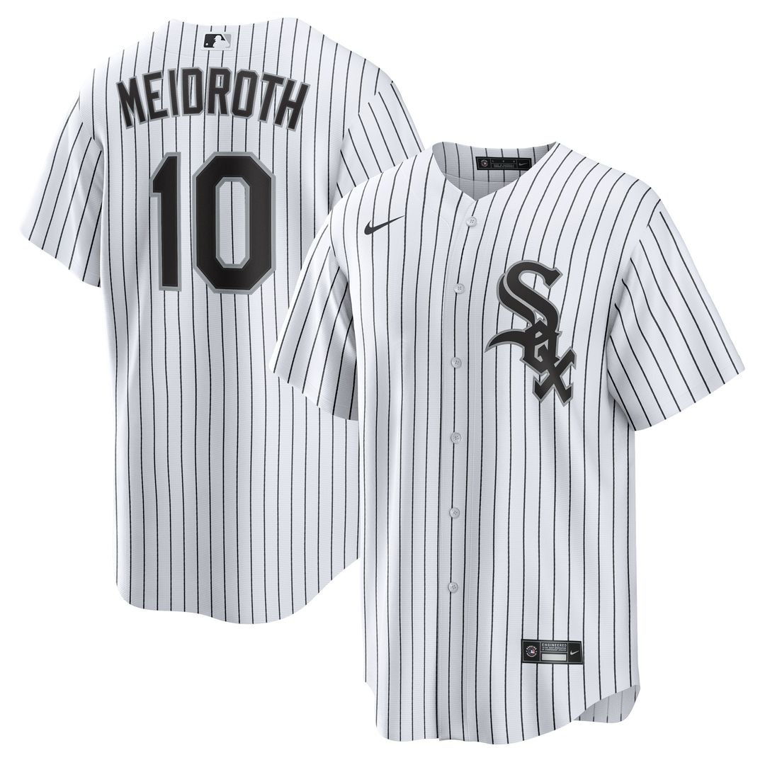 Chicago White Sox Chase Meidroth Nike Home Replica Jersey - White MLB Team Jersey Baseball Fan Apparel