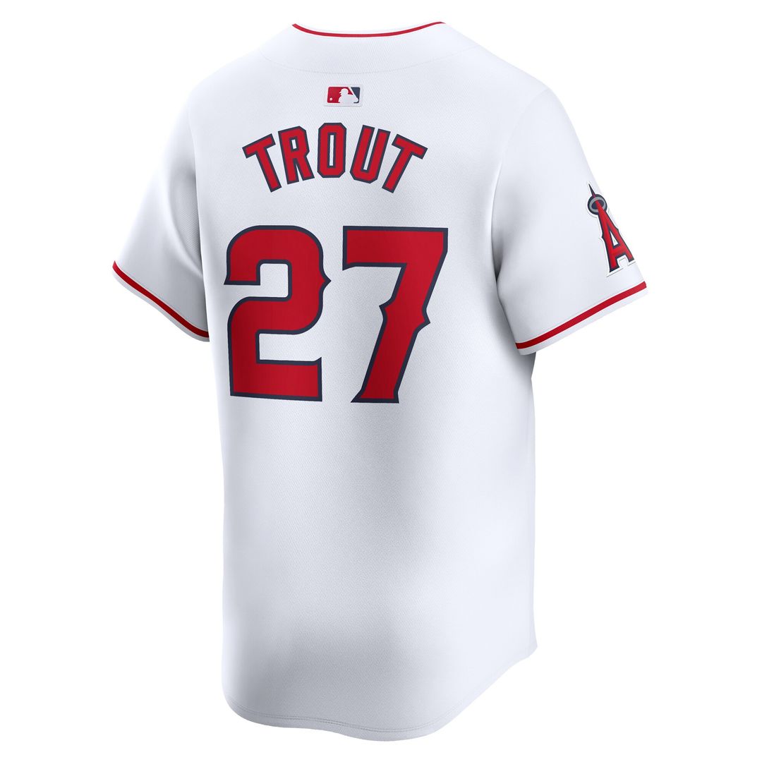 Los Angeles Angels Mike Trout Nike Youth Home Limited Player Jersey - White MLB Team Jersey Baseball Fan Apparel