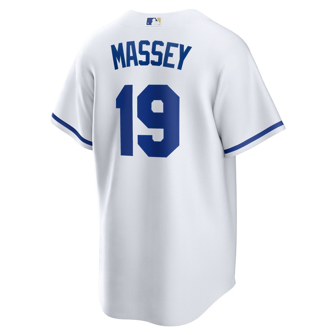 Kansas City Royals Michael Massey Nike Home Replica Jersey - White MLB Team Jersey Baseball Fan Apparel