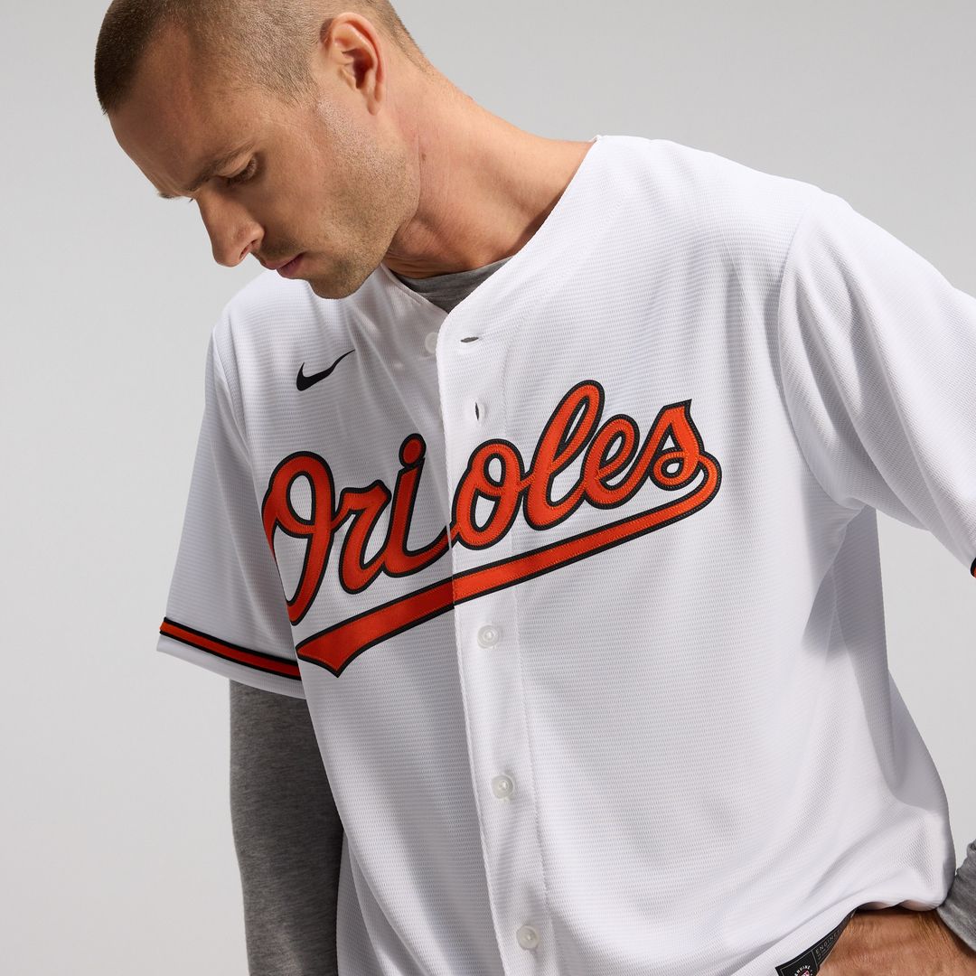 Baltimore Orioles Nike Home Replica Team Jersey - White MLB Team Jersey Baseball Fan Apparel