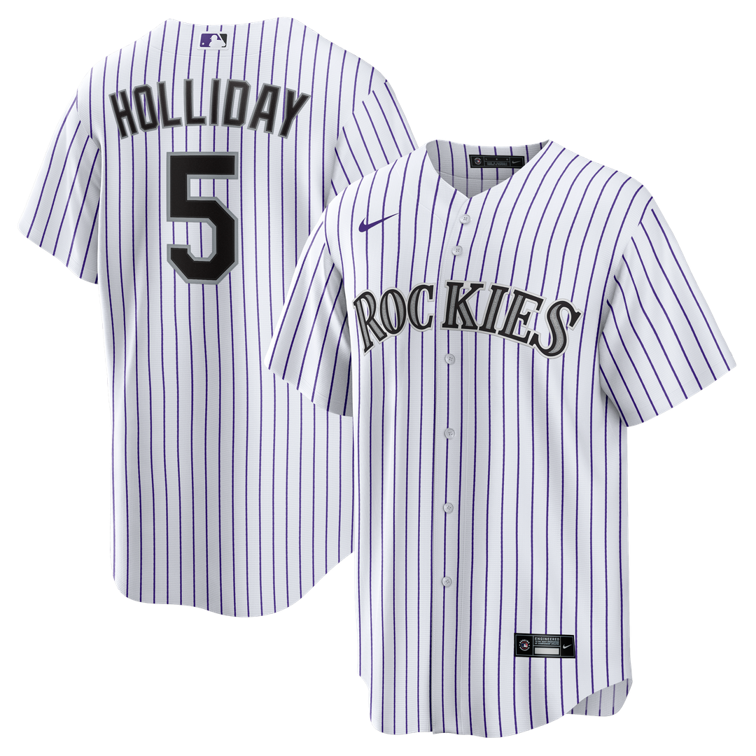 Colorado Rockies Matt Holliday Nike Home Retired Player Replica Jersey - White MLB Team Jersey Baseball Fan Apparel
