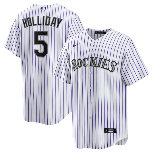 Colorado Rockies Matt Holliday Nike Home Retired Player Replica Jersey - White MLB Team Jersey Baseball Fan Apparel