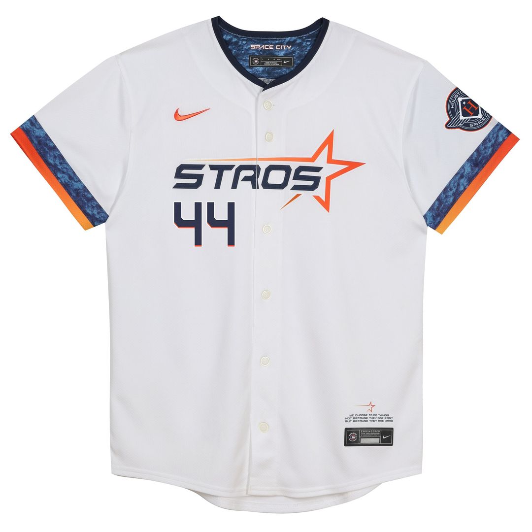 Houston Astros Yordan Alvarez Nike Preschool 2025 City Connect Limited Player Jersey - White MLB Team Jersey Baseball Fan Apparel