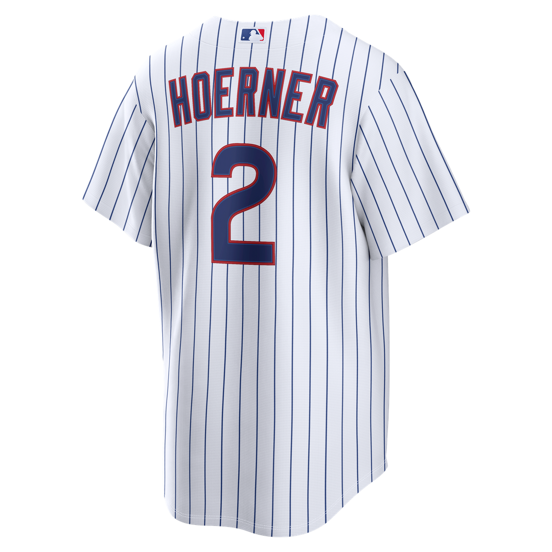 Chicago Cubs Nico Hoerner Nike Home Replica Jersey - White MLB Team Jersey Baseball Fan Apparel