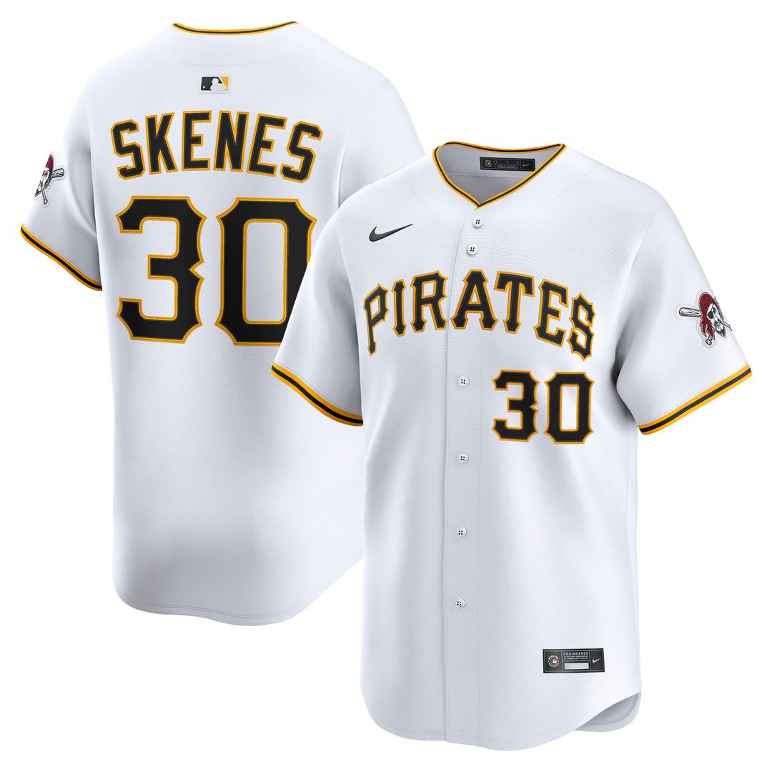 Pittsburgh Pirates Paul Skenes Nike Home Limited Player Jersey - White MLB Team Jersey Baseball Fan Apparel