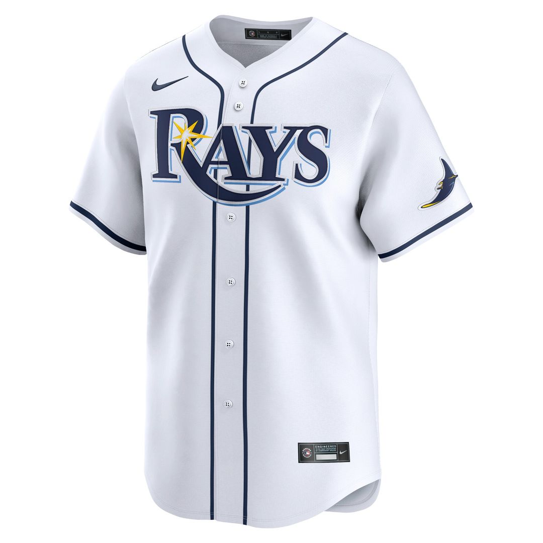 Tampa Bay Rays Brandon Lowe Nike Home Limited Player Jersey - White MLB Team Jersey Baseball Fan Apparel