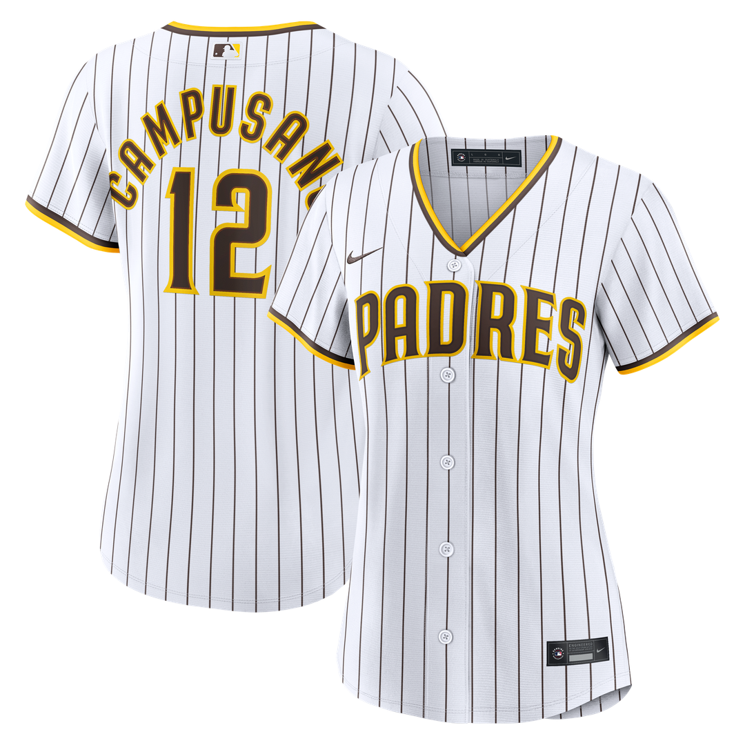 San Diego Padres Luis Campusano Nike Women's Home Replica Jersey - White MLB Team Jersey Baseball Fan Apparel